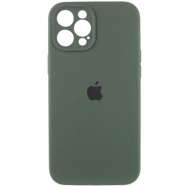 Чохол Silicone Case Full Camera Protective (AA) для Apple iPhone 12 Pro (6.1") Зелений / Cyprus Green 204832 фото