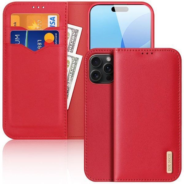 Чохол-книжка Dux Ducis Hivo для Apple iPhone 17 Pro (6.3") Red 394000 фото