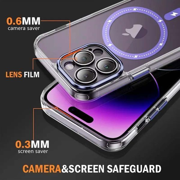 Чохол TPU+PC Colorful with MagSafe для Apple iPhone 13 Pro Max (6.7") Purple 273712 фото