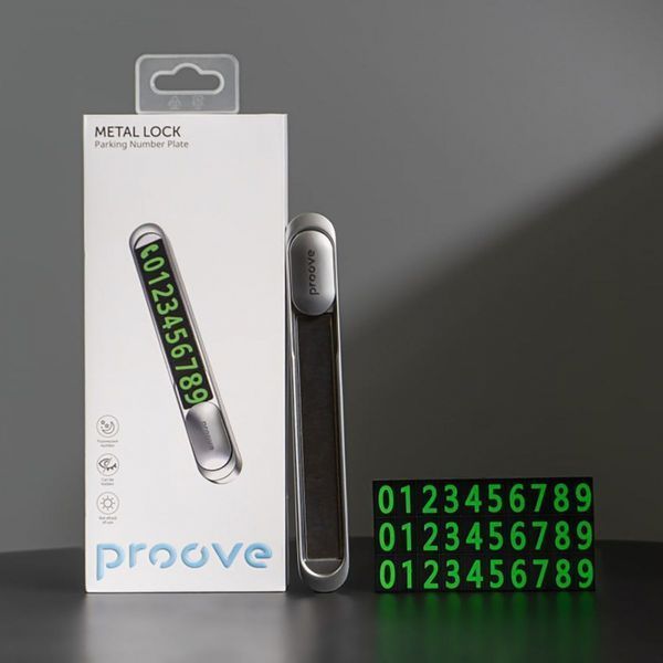 Паркувальна Карта Proove Parking Number Plate Metal Lock (AAPM00000006) silver 338211 фото