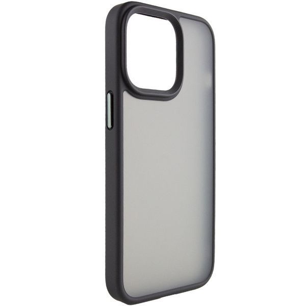 TPU+PC чохол Metal Buttons для Apple iPhone 15 Pro (6.1") Чорний 275283 фото