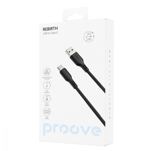 Кабель Proove Rebirth USB to Type-C 2.4A (1m) (CCRE27001211) green 383942 фото