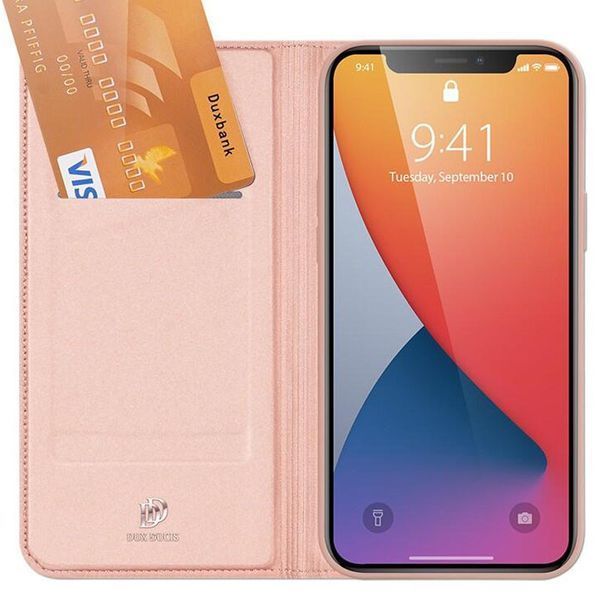 Чохол-книжка Dux Ducis з кишенею для візиток для Apple iPhone 12 Pro Max (6.7") Rose Gold 201818 фото