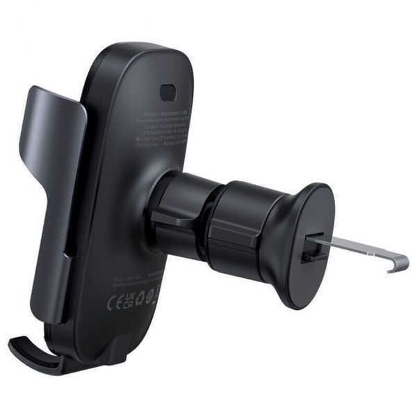Автомобільний тримач З бездротовою зарядкою Baseus Milky Way Pro 15W (C40357000111-00) Black 281225 фото