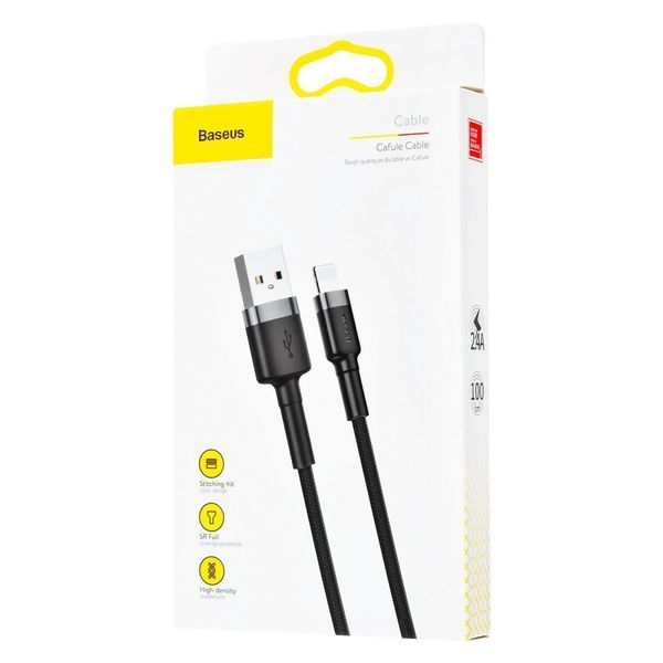 Кабель Baseus Cafule Lightning 2.0 М 2 A CALKLF-CV1 B-Gold 252291 фото