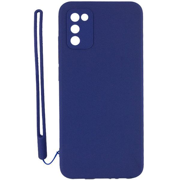 Чехол TPU Square Full Camera для Samsung Galaxy A03s Синий 224542 фото