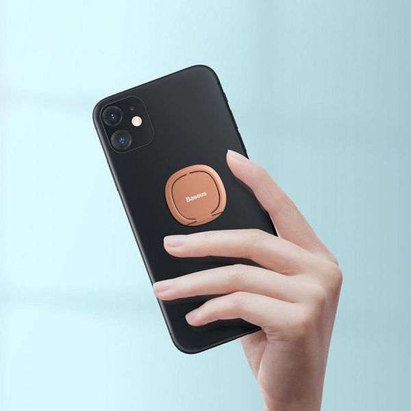 Кільце тримач для телефона на палець Baseus Invisible (SUYB-0A) Tarnish 289861 фото