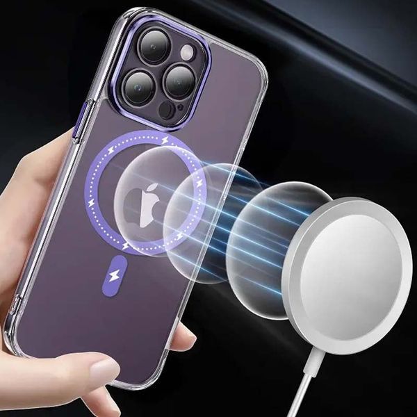 Чохол TPU+PC Colorful with MagSafe для Apple iPhone 13 Pro Max (6.7") Purple 273712 фото