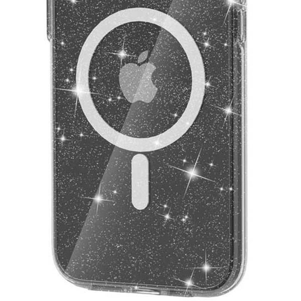 Чохол TPU Galaxy Sparkle (MagFit) для Apple iPhone 16 (6.1") Black+Glitter 317017 фото
