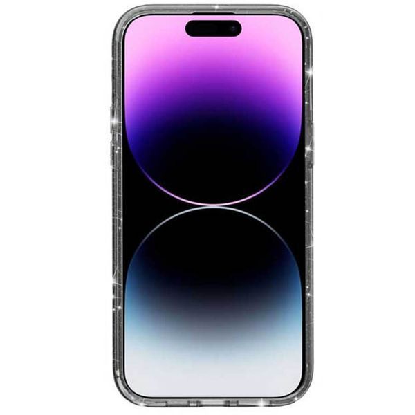 Чохол TPU Galaxy Sparkle (MagFit) для Apple iPhone 16 (6.1") Black+Glitter 317017 фото