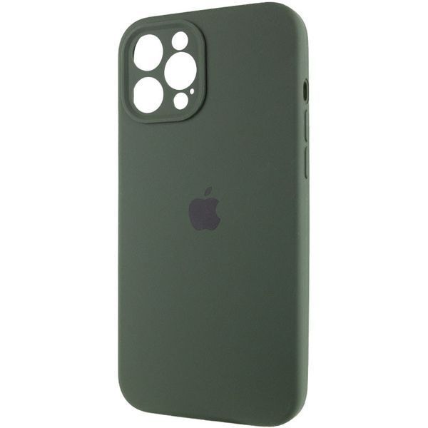 Чохол Silicone Case Full Camera Protective (AA) для Apple iPhone 12 Pro (6.1") Зелений / Cyprus Green 204832 фото