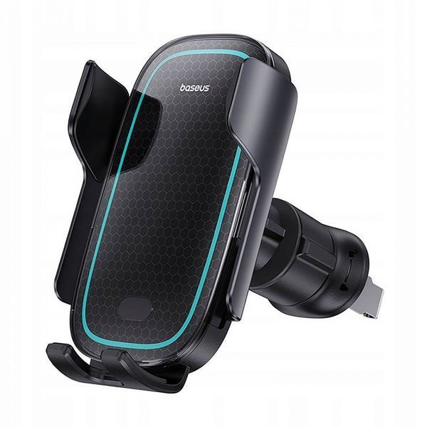 Автомобільний тримач З бездротовою зарядкою Baseus Milky Way Pro 15W (C40357000111-00) Black 281225 фото