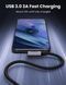 Кабель UGREEN US385 USB-A Male To USB-C Male 3.0 3A 90-Degree Angled Cable 1m Black (20299) 278749 фото 2