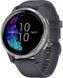 Смарт-годинник Garmin Venu Silver Stainless Steel Bezel w. Granite Blue and Silicone B. (010-02173-01,010-02173-03) 286453 фото 1