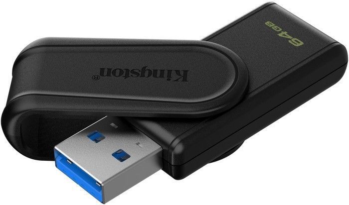 Флеш-пам'ять USB Kingston DataTraveler Exodia S 64GB Чорний + чорний USB 3.2 (DTXS/64GB) 376912 фото