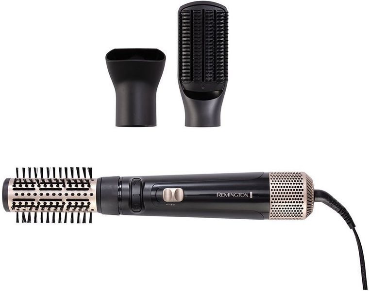 Фен-щітка Remington Blow Dry & Style Caring, 1000Вт, 2 режими, іонізація, хол. обдув, кераміка, чорний (AS7580) 366400 фото