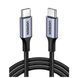 Кабель UGREEN US161 USB Type-C Male To USB Type-C 100W Male Cable Nickel Plating Aluminum Shell 3A 1.5m Gray (50751) 278782 фото 1