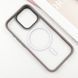 TPU+PC чохол Metal Buttons with MagSafe для Apple iPhone 16 Pro (6.3") Сірий 318284 фото 3