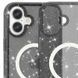 Чохол TPU Galaxy Sparkle (MagFit) для Apple iPhone 16 (6.1") Black+Glitter 317017 фото 7