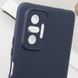Чохол TPU GETMAN Liquid Silk Full Camera для Xiaomi Redmi Note 10 Pro / 10 Pro Max Синій / Midnight Blue 357044 фото 3