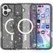 Чохол TPU Galaxy Sparkle (MagFit) для Apple iPhone 16 (6.1") Black+Glitter 317017 фото 5