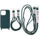 Чохол TPU two straps California для Apple iPhone 12 Pro / 12 (6.1") Зелений / Forest green 255738 фото 1