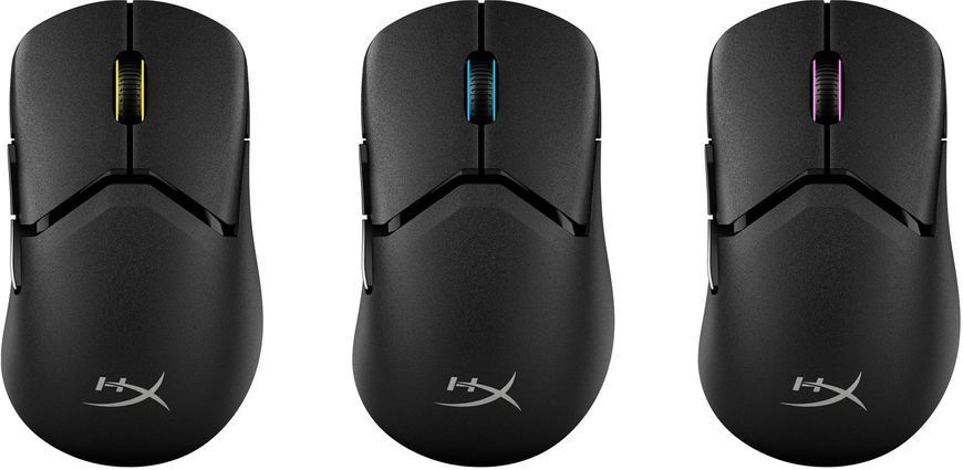 Миша HyperX Pulsefire SAGA PRO, RGB, USB-A/WL/BT, чорний (A2PB2AA) 367133 фото