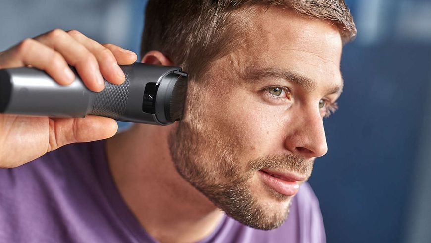 Машинка для стриження Philips Series 3000, від мережі, роторний мотор, насадок-2, сталь, чорний (HC3510/15) 370085 фото
