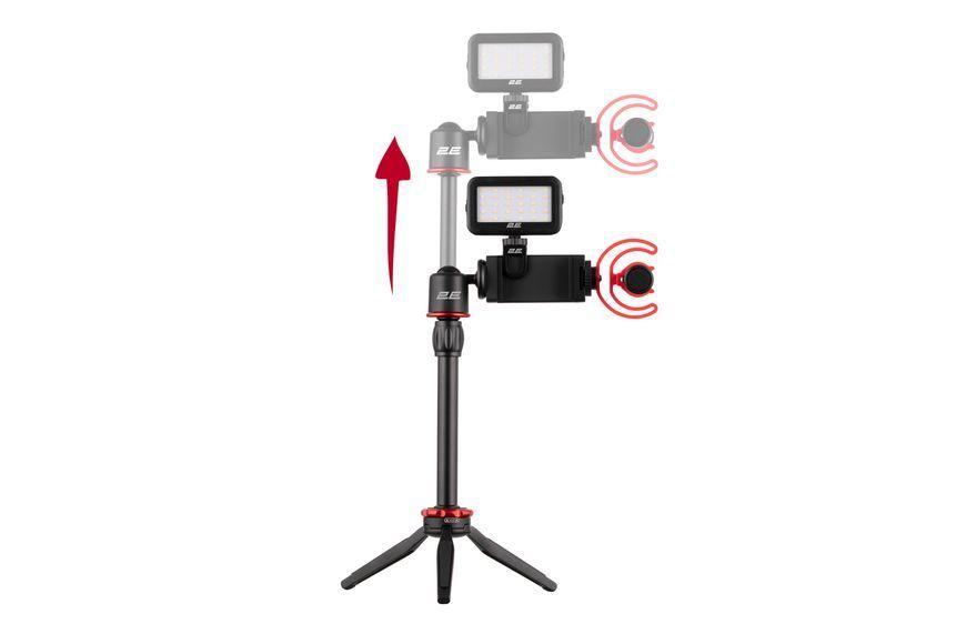 Мікрофон з триподом для мобільних пристроїв 2Е MM011 Vlog KIT, 3.5mm (2E-MM011) 363685 фото