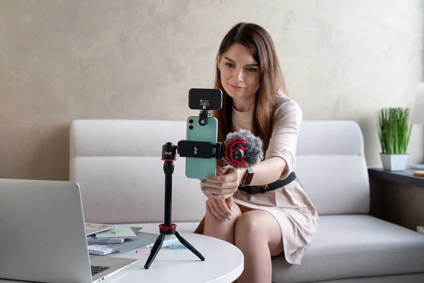 Мікрофон з триподом для мобільних пристроїв 2Е MM011 Vlog KIT, 3.5mm (2E-MM011) 363685 фото