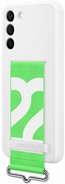 Чохол-накладка Samsung S22 Plus Silicone With Strap Cover EF-GS906TWEGRU White 243911 фото