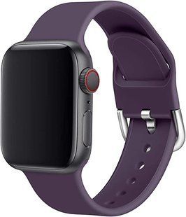 Ремінець Silicone-steel buckle для Apple Watch 42/44/45mm Purple 264627 фото