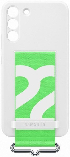 Чохол-накладка Samsung S22 Plus Silicone With Strap Cover EF-GS906TWEGRU White 243911 фото