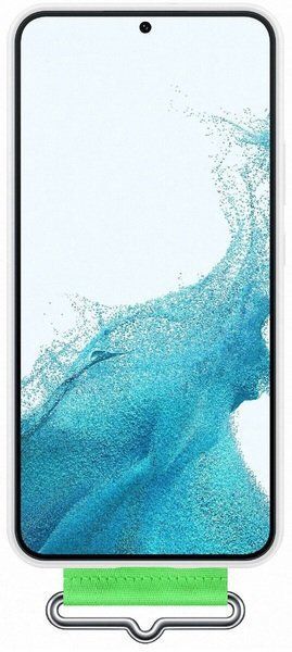 Чохол-накладка Samsung S22 Plus Silicone With Strap Cover EF-GS906TWEGRU White 243911 фото