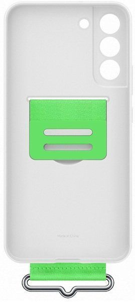 Чохол-накладка Samsung S22 Plus Silicone With Strap Cover EF-GS906TWEGRU White 243911 фото