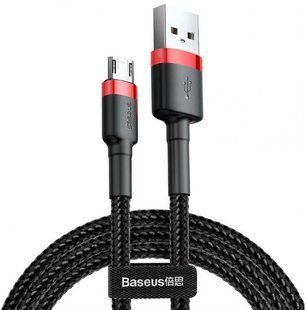 Кабель Baseus Cafule MicroUSB (CAMKLF-C91) Black/Red 2m 190187 фото