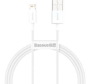 Кабель Baseus Superior Series Fast Charging Data USB кабель USB To IP 2.4 A 1.5 М (CALYS-B02) White 252292 фото