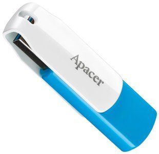 Накопичувач Apacer 32GB USB 3.1 Type-A AH357 Blue/White (AP32GAH357U-1) 374782 фото