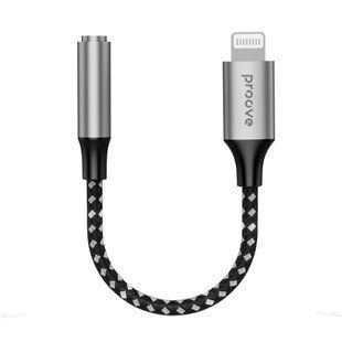 Перехідник AUX Proove SoundMesh Lightning to 3.5mm (ACSM00005101) Gray 286773 фото