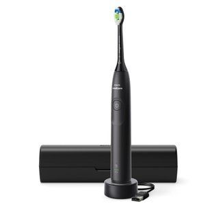 Щітка зубна електр. Philips, Sonicare 5300 Series, 62т. колив/хв, насадок-1, футляр, чорний (HX7101/02) 379797 фото