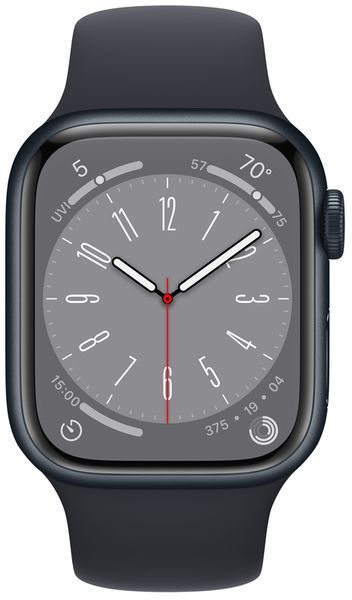 Смарт-годинник Apple Watch Series 8 GPS 41mm Midnight Aluminium With Midnight Sport Band S/M MNU73 260326 фото