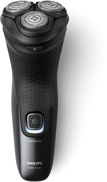 Бритва електр. Philips роторна Series 3000X, бритв.головок-3, Li-Ion, сух.+волог., тример, чорний (X3051/00) 370664 фото