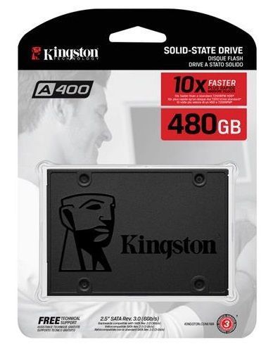 Накопичувач SSD Kingston 2.5" 480GB SATA A400 (SA400S37/480G) 363455 фото