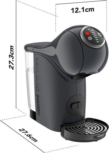Кавоварка Krups капсульна Dolce Gusto Genio S Plus 0.8л, капсули, сенcорне керування, темно-сірий (KP340B10) 370179 фото