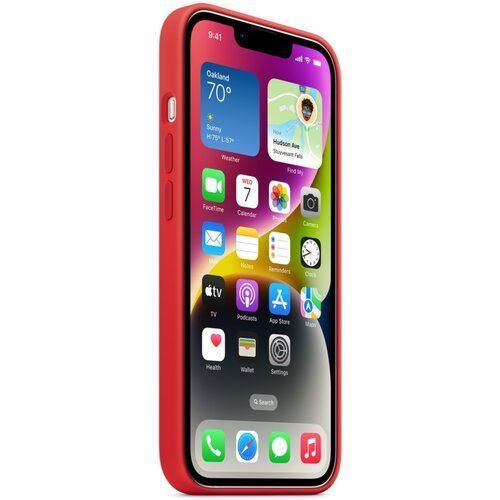 Чохол-накладка Apple iPhone 14 Silicone Case with MagSafe - (PRODUCT)RED (MPRW3) 256009 фото