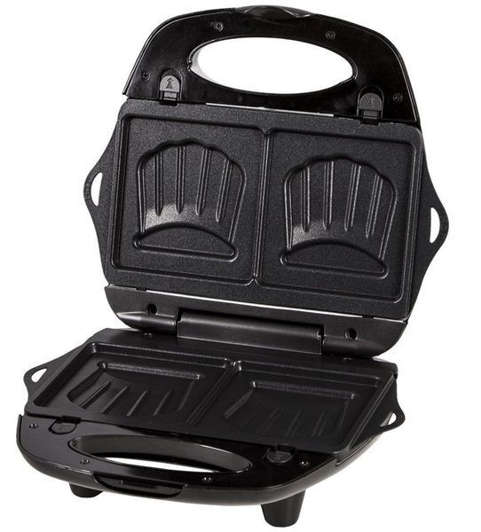 Мультимейкер Tefal Break time 700Вт, тефлон, 3 пластини, корпус-пластик, чорно-сріблястий (SW614831) 372375 фото