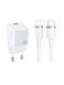 Зарядний Пристрій Usams T45 Super Si Mini USB-C PD&QC3.0 30W 3A White 259443 фото 1