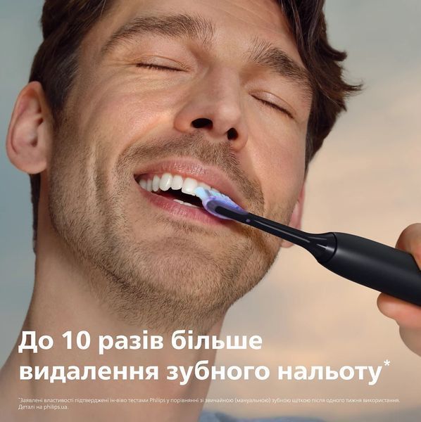 Щітка зубна електр. Philips, Sonicare 7100 Series, 62т. колив/хв, насадок-1, футляр, чорний (HX7421/01) 387645 фото