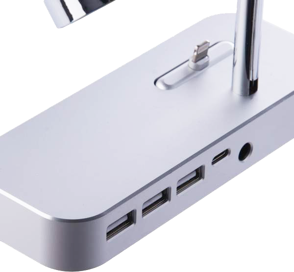 Док-станція Coteetci Apple Watch+iPhone Lighting+Type C+3USB Silver [CS7200-TS] 71930 фото