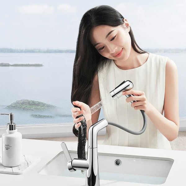 Висувний змішувач для раковини Xiaomi MiJia Pull-out Basin Faucet S1 (MJCLSMPLT01DB) 389168 фото